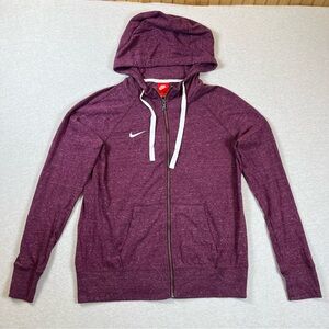 Nike Maroon Full-Zip Hoodie